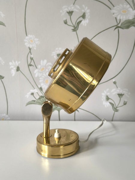 Vintage sein&auml;valaisin, messinki, ruotsalainen design